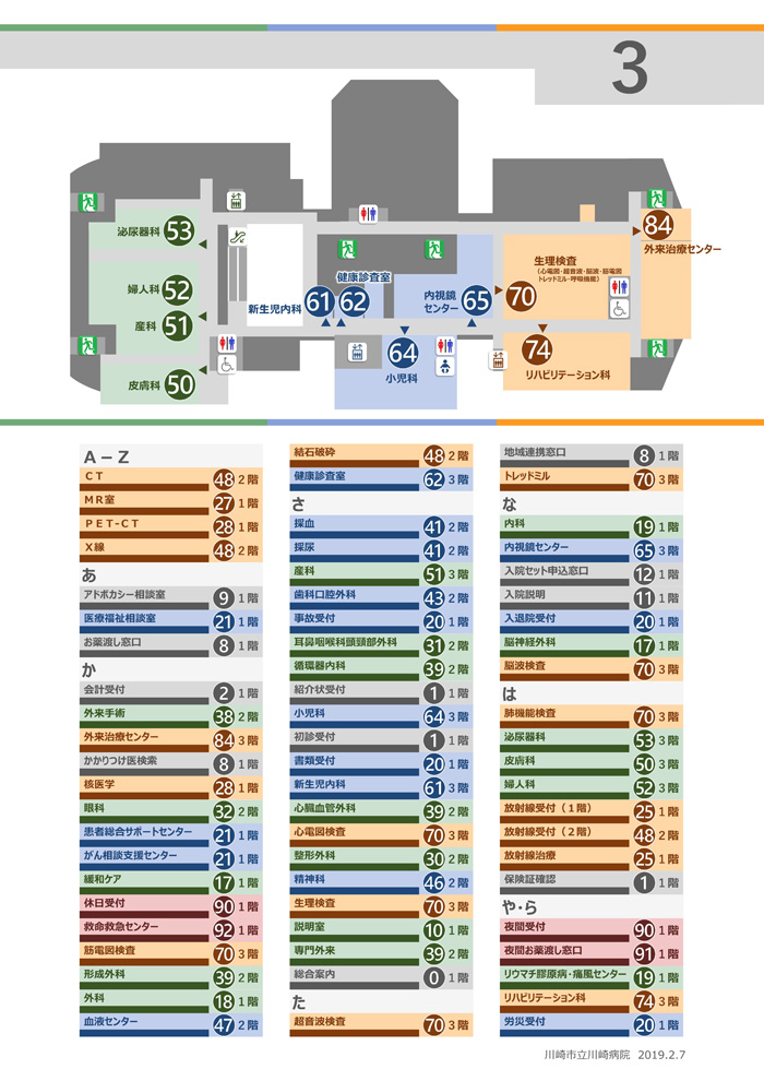 フロアマップ3階 改訂版 2019年2月
