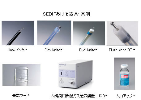 SEDにおける器具・薬剤